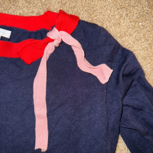 Navy 3/4 Sweater top - Picture 3 of 6